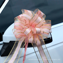 Pull Bow Mixed Color Large Size Organza Ribbon Flower for Gift Decoration